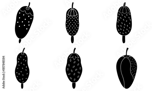 Playful fruit ice cream pops ready for summer fun, an exciting treat for kids and adults, a delicious and healthy dessert for everyone to enjoy