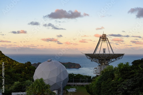 Obraz na płótnie JAXA ロケット 小笠原追跡所 レーダ