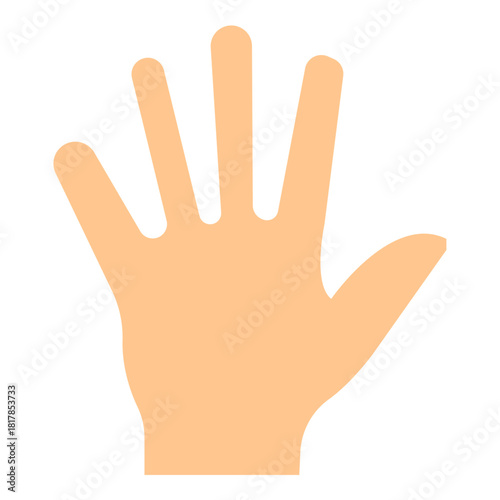 Palm Vector Flat Icon Design