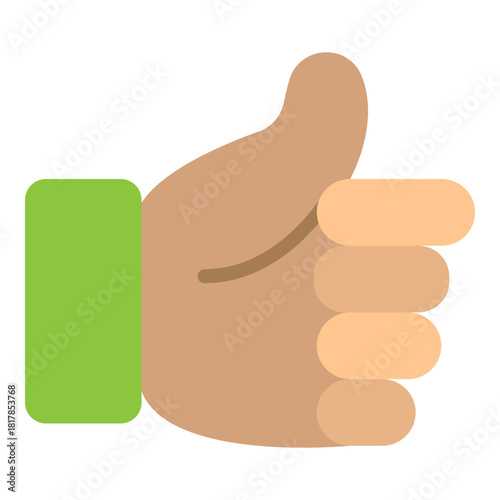 ThumbsUp Vector Flat Icon Design