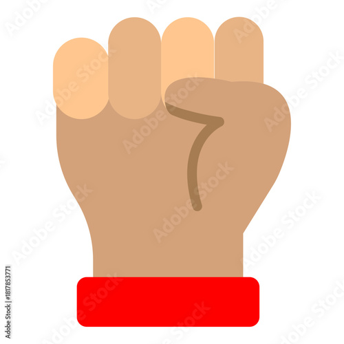 Fist Vector Flat Icon Design