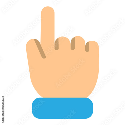 PointUp Vector Flat Icon Design