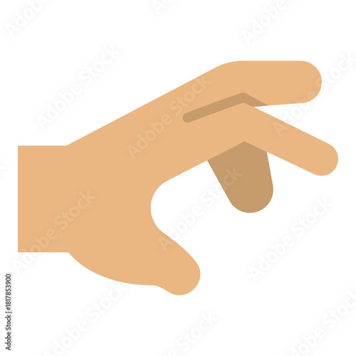 Grab Vector Flat Icon Design