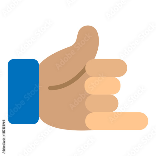 HandSignal Vector Flat Icon Design