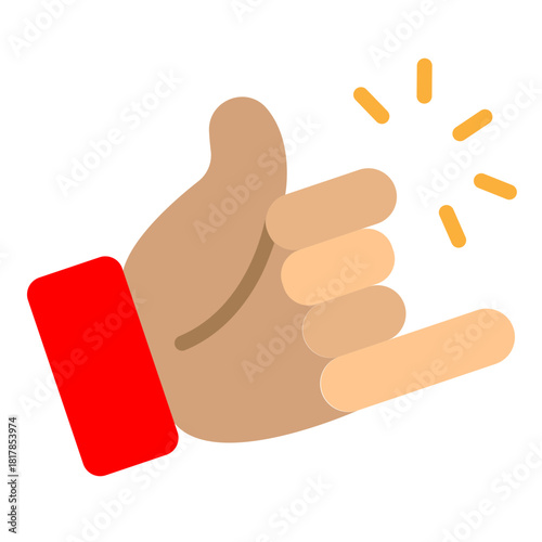 CallMeHand Vector Flat Icon Design