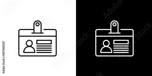 Identification Badge Icon for Professional Recognition and Access