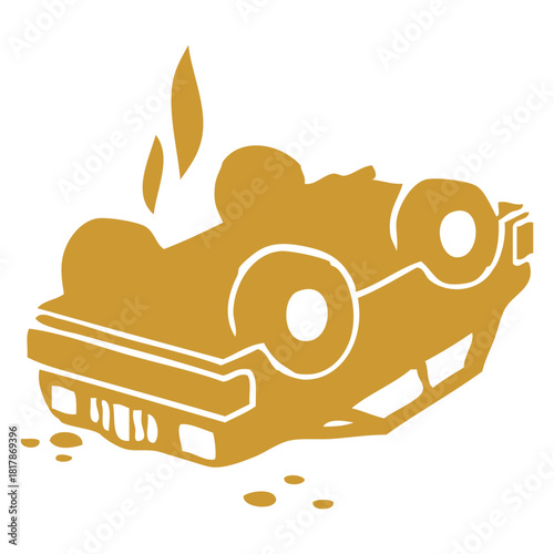 Overturned Vehicle Symbol
