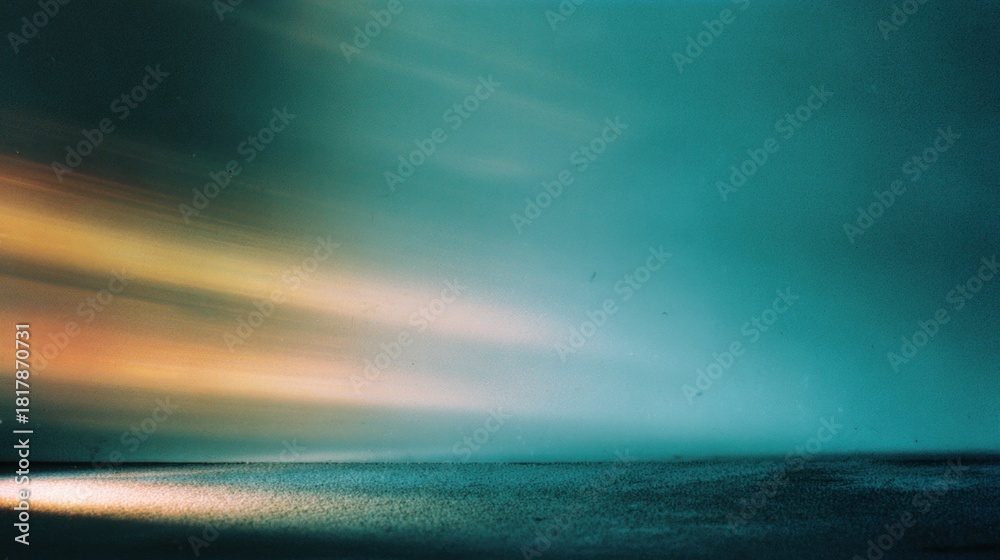 Obraz premium A serene landscape showcases a gradient of colors blending smoothly, evoking calm and tranquility.