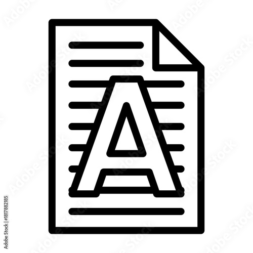 Watermark Vector Line Icon Design