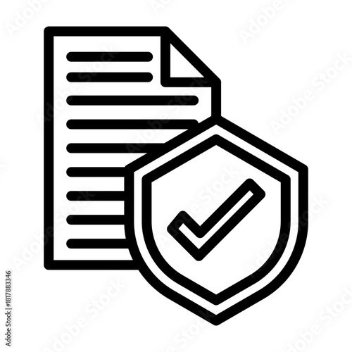 Protected Vector Filled Icon Design