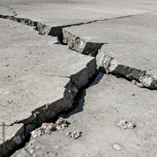 Static Cracks Large cracks appearing solid and immobile