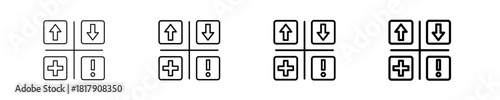 Swot Analysis  Icon Set Different Style Collection