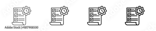 Task Management  Icon Set Different Style Collection