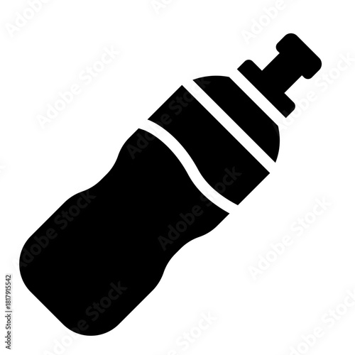 water bottle glyph icon for padel hydration and training