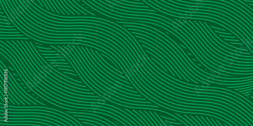 farm green banner, organic abstract background with fields. wavy green lines, natural organic products. ecology background. striped farmer green Pattern