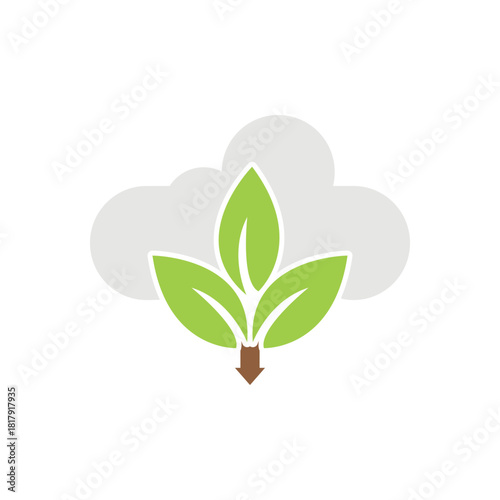 Colorful icon for carbon offset programs