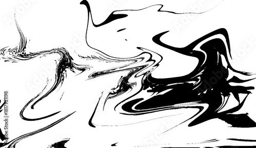 Liquid gray marble background. Acrylic pour gray color liquid marble abstract swirl effects surface vector illustration.