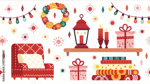 Festive Winter Holiday Decor Collection