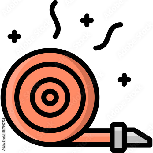 whistle icon illustration design with filled outline