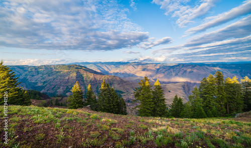 Afternoon Sunlight Over Deep Canyon