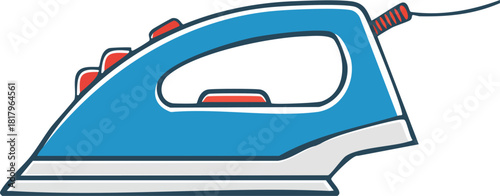 Simple electric iron icon