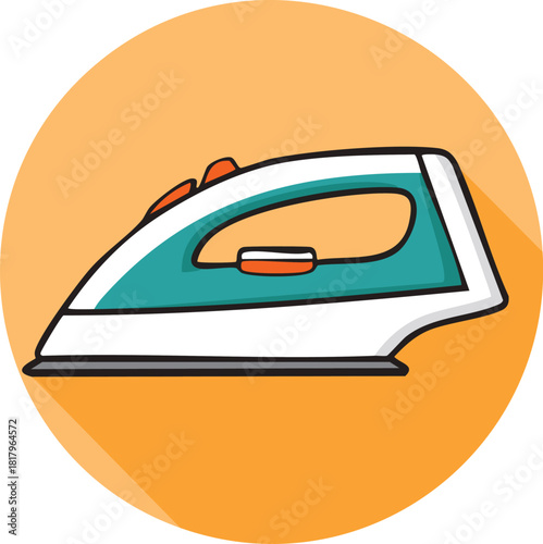 Vector illustration of a set of irons and flat irons icon