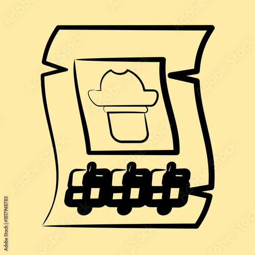 Icon wanted. Pirates theme elements. Icon in hand drawn style.