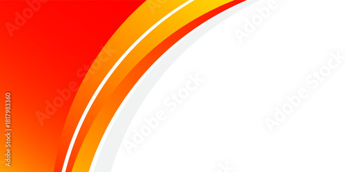 Abstract Modern orange banner background. Graphic design banner pattern background template with dynamic wave shapes. modern