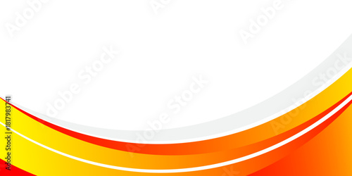 Abstract Modern orange banner background. Graphic design banner pattern background template with dynamic wave shapes. illustration