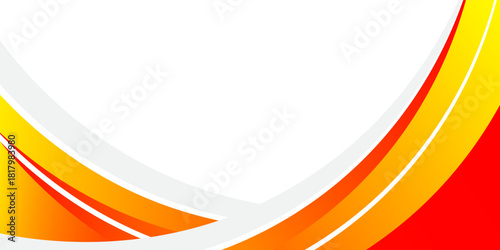 Abstract Modern orange banner background. Graphic design banner pattern background template with dynamic wave shapes. eps10