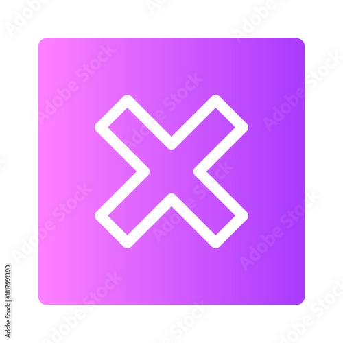 cross gradient icon