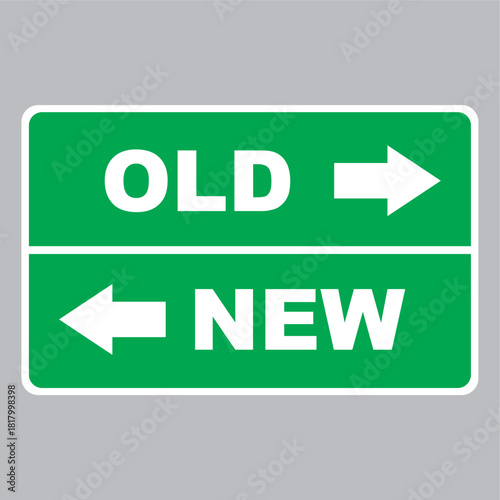 old new sign arrow  template icon vector design