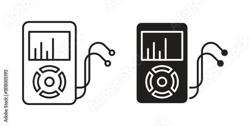 Mp3 Player icon for mobile app, editable designs
