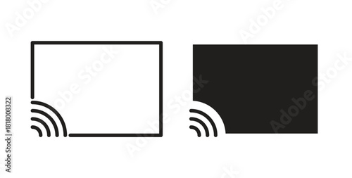 Screencast icon for mobile app, editable designs