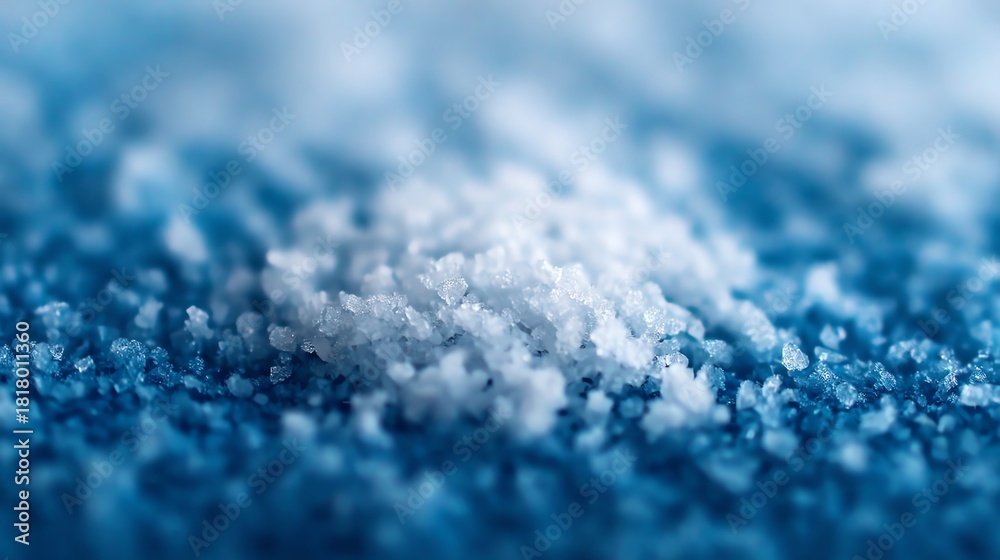 Obraz premium Crystalized snow ridges glowing softly, snow, magical cold textures