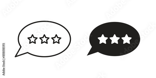 Rating icon. Symbol, logo illustration. graphic icon set