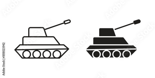 Tank icon. Symbol, logo illustration. graphic icon set