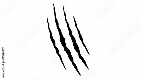Claw Scratch Tear – Dynamic Ripped Paper Scratch Overlay Effect Alpha Channel 4K