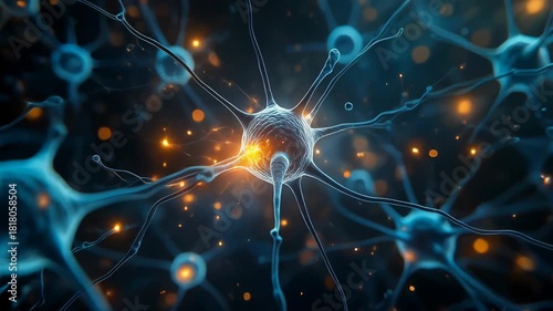 Microscopic view of synaptic pruning in neural networks, highlighting weak connections.