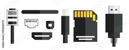 usb vector illustration