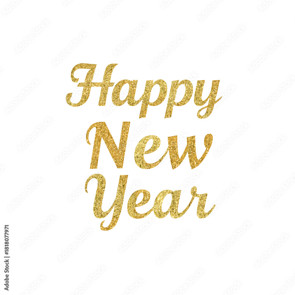 Naklejka premium Sparkly and Bright: Wishing You a Happy New Year