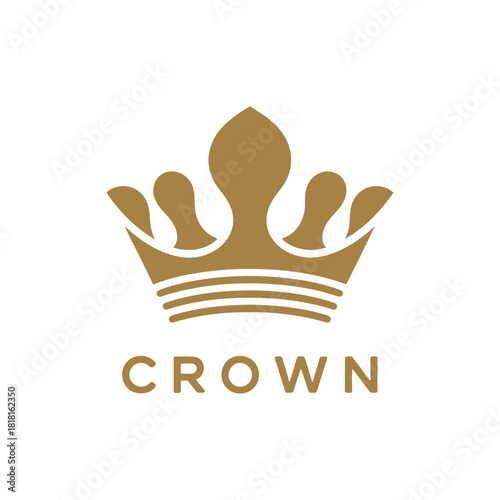 Royal Crown Logo Vector Design