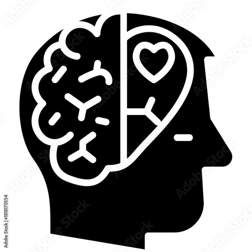 Mental Health icon vector image. Can be used for Psychology.