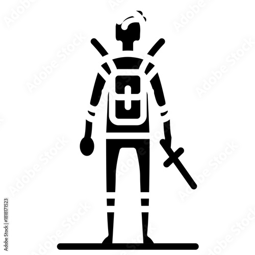 Solo Adventure icon vector image. Can be used for Adventure.