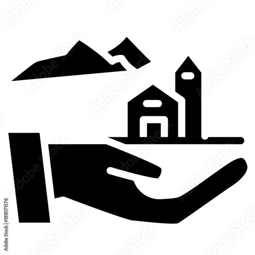 Travel Insurance icon vector image. Can be used for Adventure.