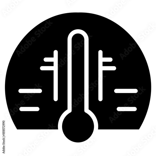 Temperature icon vector image. Can be used for Laundry.