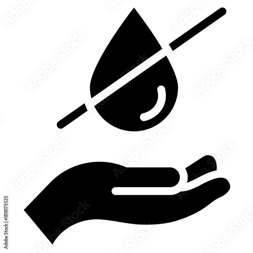 No Water icon vector image. Can be used for Homeless.