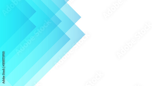 Aqua Cyan Abstract Background With Layered Geometric Overlapping Squares with Transparency. Modern Minimalist Corporate Design for Business Presentations, Tech Banners, & Brochure Covers.
