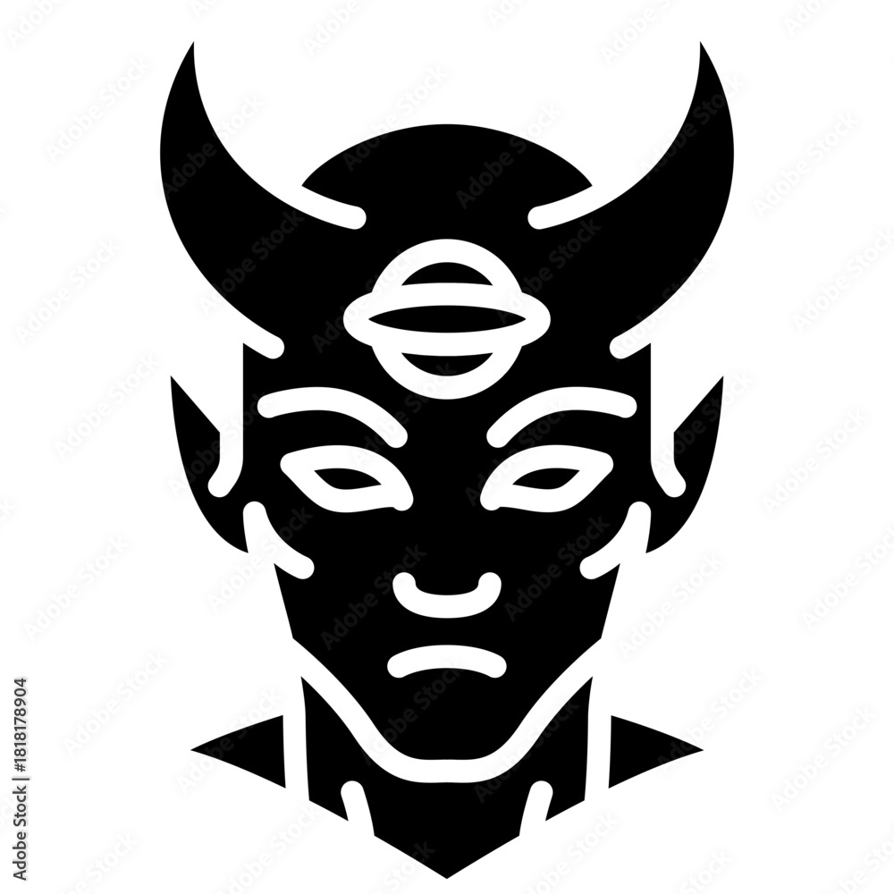 Fototapeta Demon icon vector image. Can be used for Fairytale.