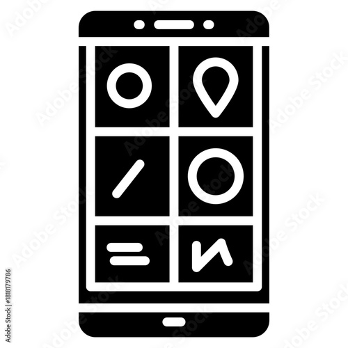 Smartphone icon vector image. Can be used for Veterinary.